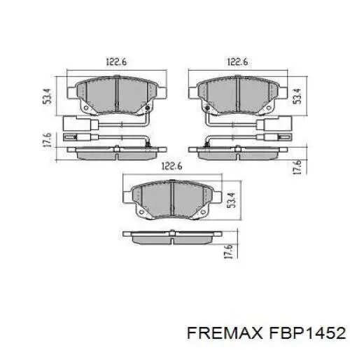 Купити FBP1452 Fremax Задні колодки