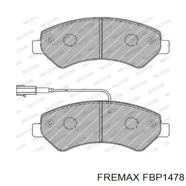 Гальмівні колодки Fremax FBP1478 ціна, від 36.25 USD