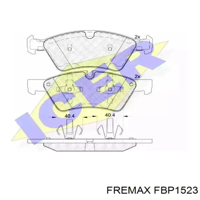 Задні дискові колодки Fremax FBP1523