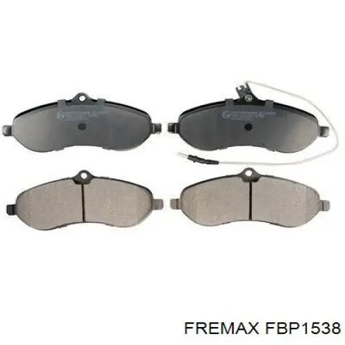 Купити FBP1538 Fremax Колодки гальмівні передні, дискові