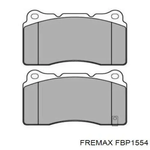 Колодки гальмівні передні, дискові FBP1554 Fremax