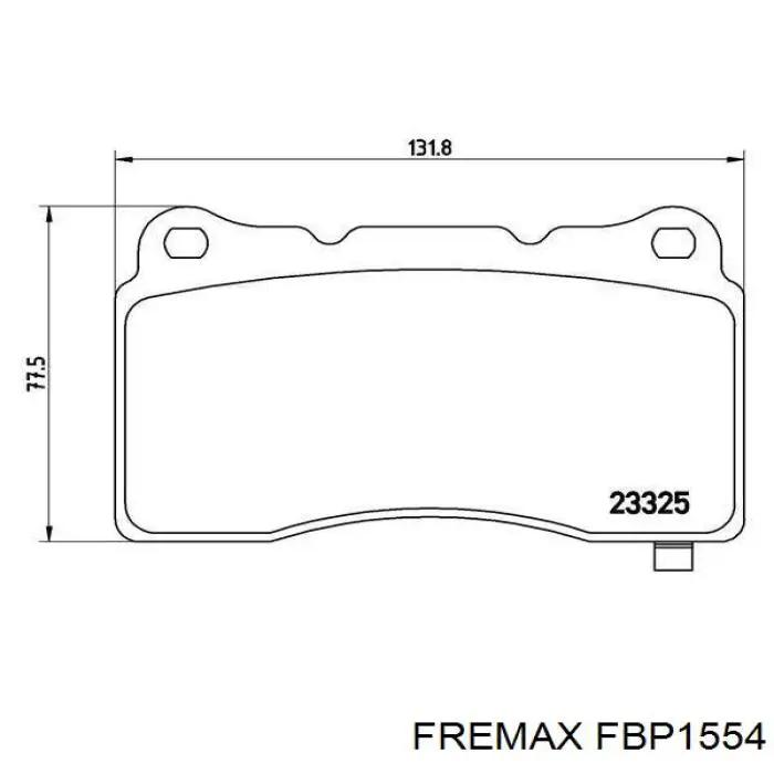 Гальмівні колодки Fremax FBP1554 ціна, від 43.24 USD