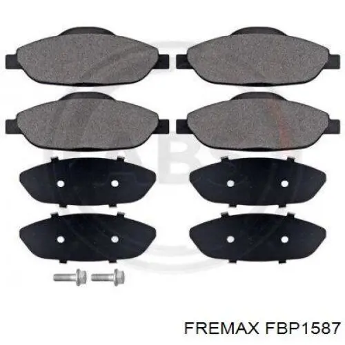 Купити FBP1587 Fremax Колодки гальмівні передні, дискові