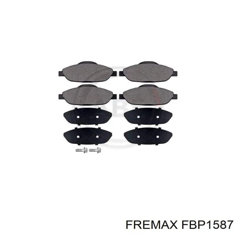 Гальмівні колодки Fremax FBP1587 ціна, від 30.83 USD