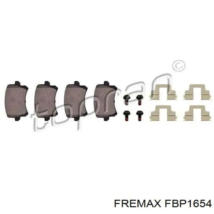 Задні дискові колодки Fremax FBP1654