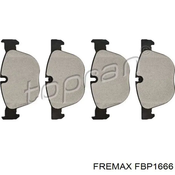 Передні тормозні колодки FBP1666 Fremax