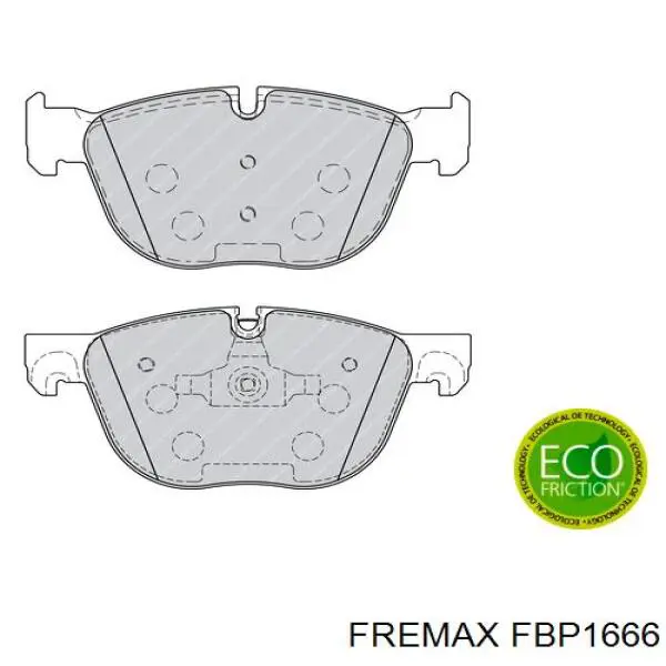 Гальмівні колодки Fremax FBP1666 ціна, від 62.43 USD