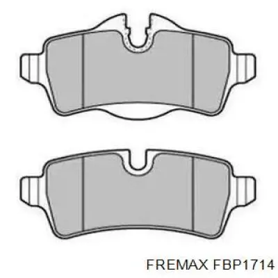 FBP1714 Fremax Колодки гальмівні задні, дискові