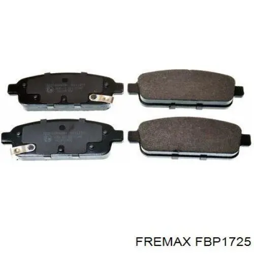 Задні гальмівні колодки Fremax FBP1725 ціна, від 17.47 USD