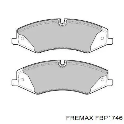 Купити FBP1746 Fremax Колодки гальмівні передні, дискові