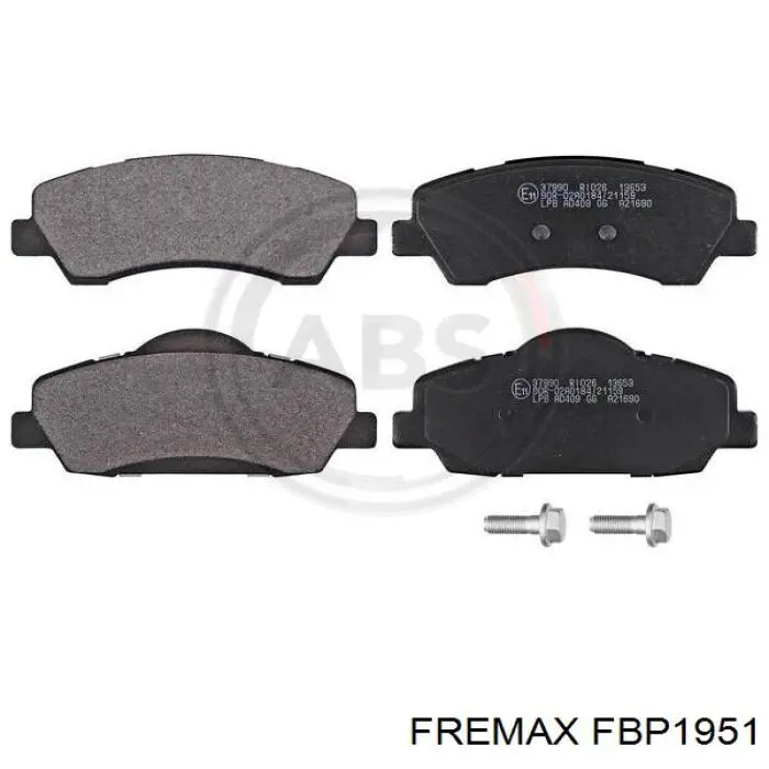 FBP1951 Fremax колодки гальмівні передні, дискові