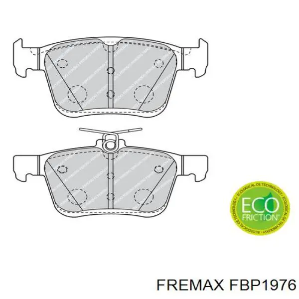 FBP1976 Fremax Колодки гальмівні задні, дискові