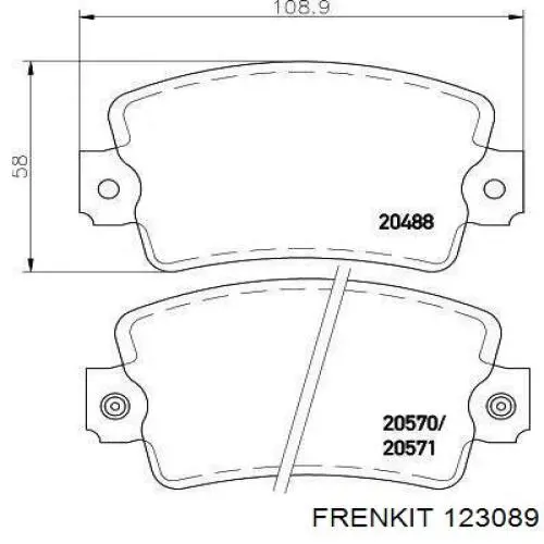 Ремкомплект головного гальмівного циліндру Frenkit 123089 ціна, від 5.20 USD