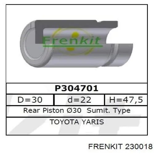 Ремкомплект супорту гальмівного заднього Frenkit 230018 ціна, від 5.55 USD