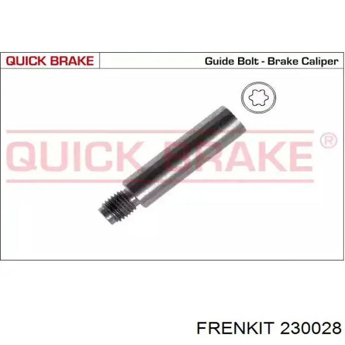 Ремкомплект супорту гальмівного заднього Frenkit 230028 ціна, від 2.60 USD