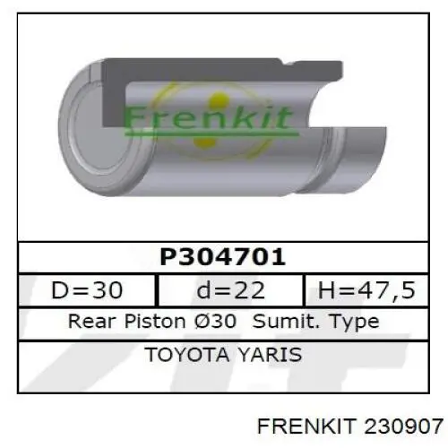 Купити 230907 Frenkit Супорт гальмівного, заднього
