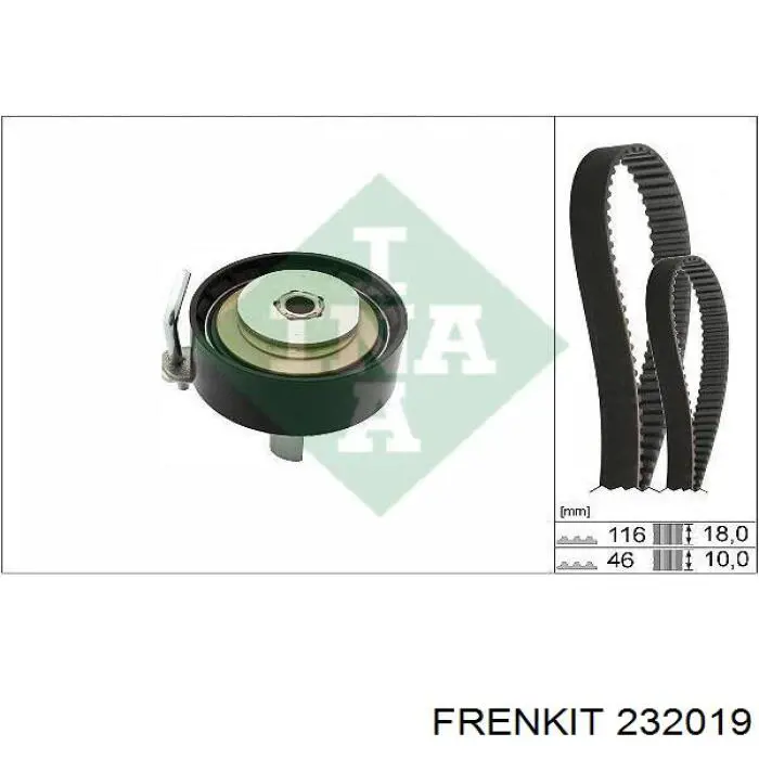 Ремкомплект супорту гальмівного заднього Frenkit 232019 ціна, від 10.02 USD