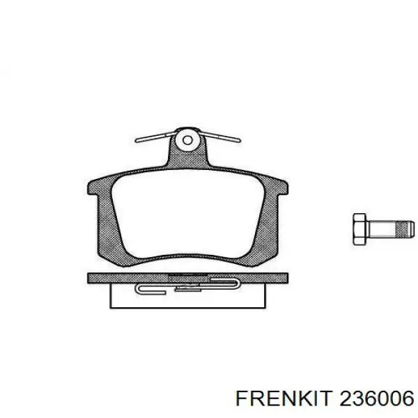 236006 Frenkit ремкомплект супорту гальмівного заднього
