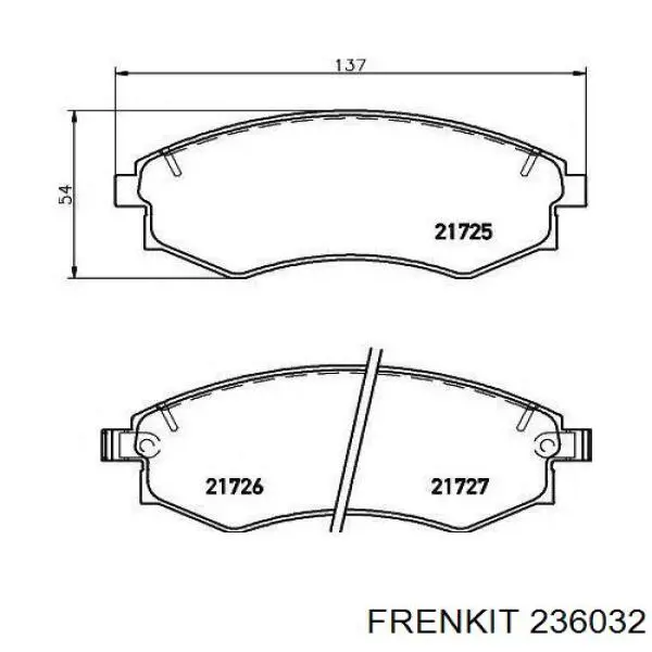 Ремкомплект супорту гальмівного заднього Frenkit 236032 ціна, від 4.30 USD