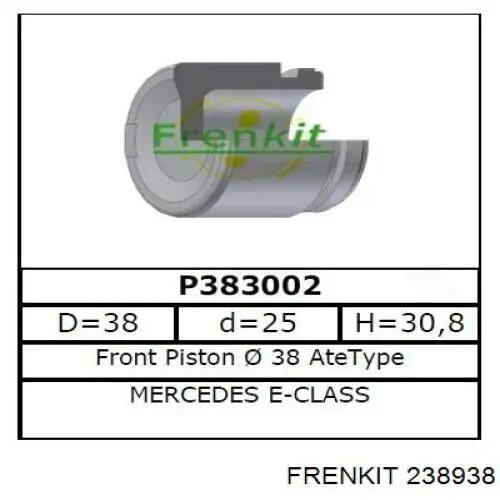 Ремкомплект супорту гальмівного переднього Frenkit 238938 ціна, від 27.71 USD