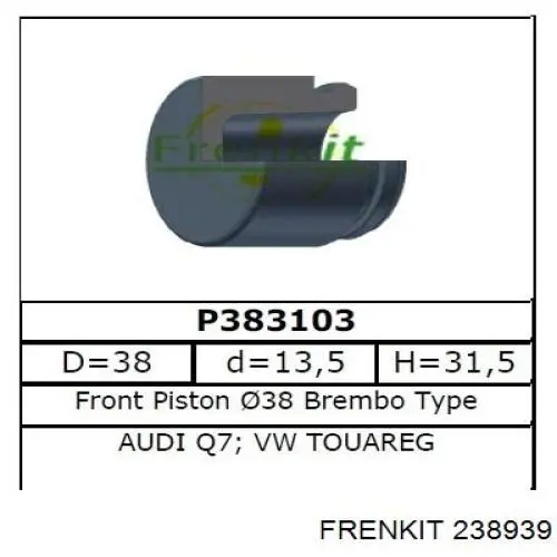 Купити 238939 Frenkit Ремкомплект переднього супорту
