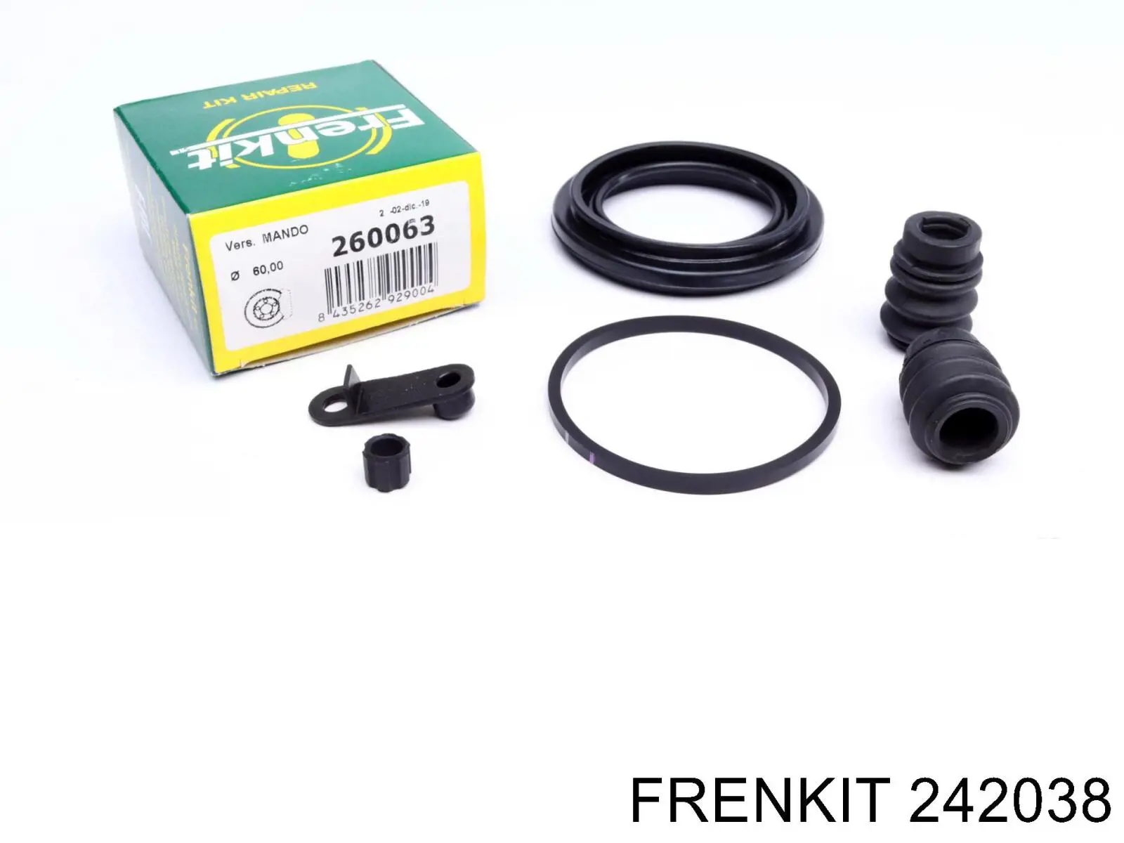Ремкомплект супорту гальмівного переднього Frenkit 242038 ціна, від 5.15 USD