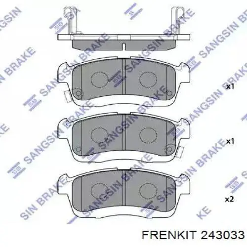 Ремкомплект супорту гальмівного переднього Frenkit 243033 ціна, від 6.13 USD