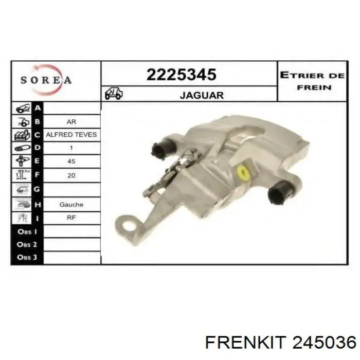 Ремкомплект супорту гальмівного заднього ERT 401761 ціна, від 6.81 USD