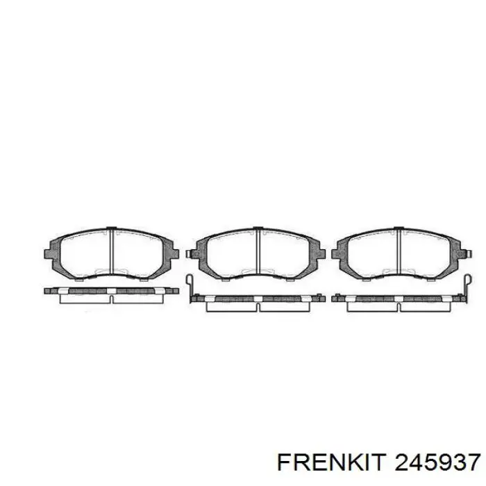 Ремкомплект супорту гальмівного заднього Frenkit 245937 ціна, від 31.63 USD