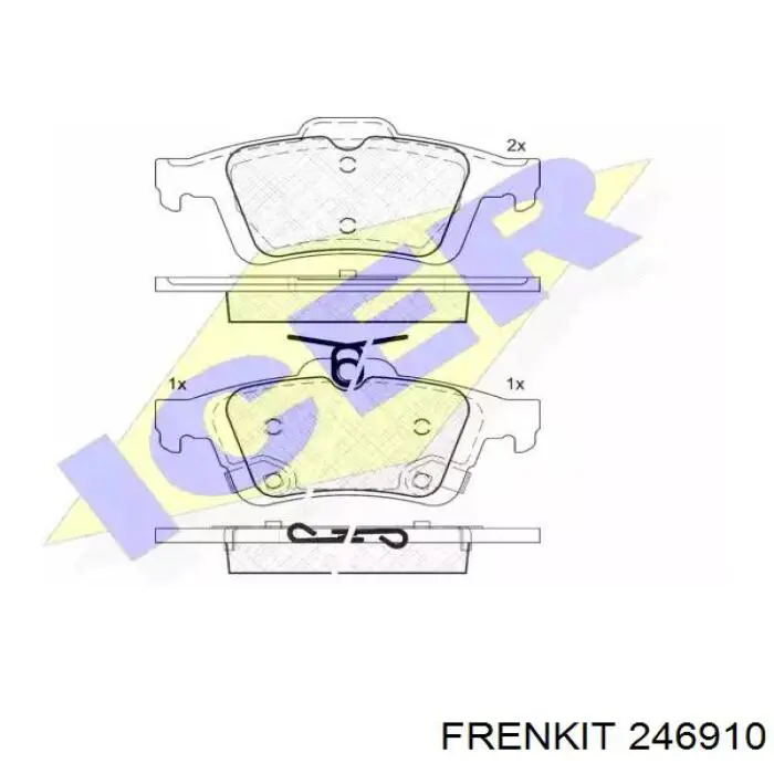 246910 Frenkit ремкомплект супорту гальмівного переднього