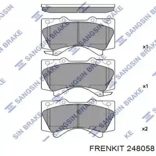 248058 Frenkit ремкомплект супорту гальмівного переднього