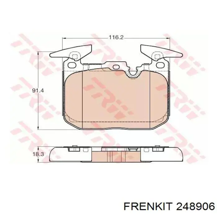 Купити 248906 Frenkit Ремкомплект переднього супорту