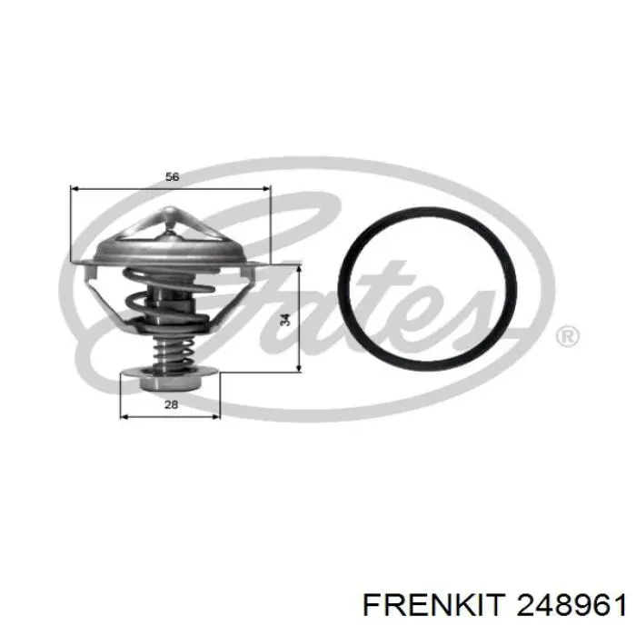 248961 Frenkit ремкомплект супорту гальмівного переднього