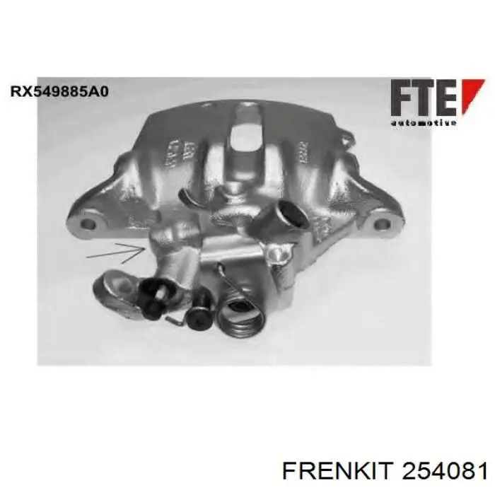 Ремкомплект супорту гальмівного переднього Frenkit 254081 ціна, від 6.56 USD