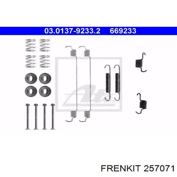 Ремкомплект переднього супорту 257071 Frenkit