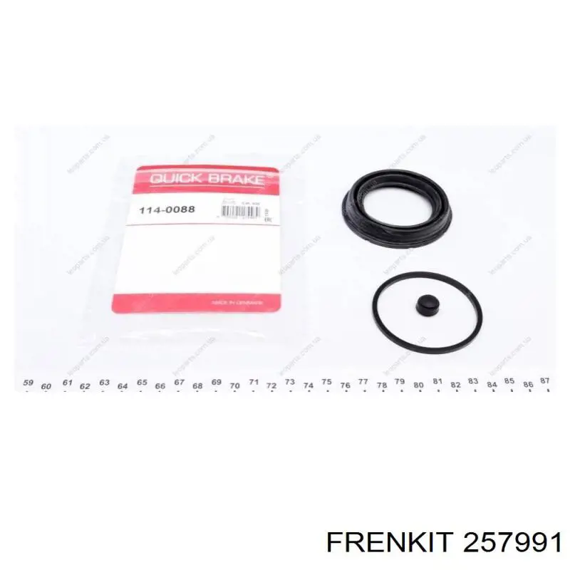 Ремкомплект супорту гальмівного переднього Frenkit 257991 ціна, від 15.08 USD