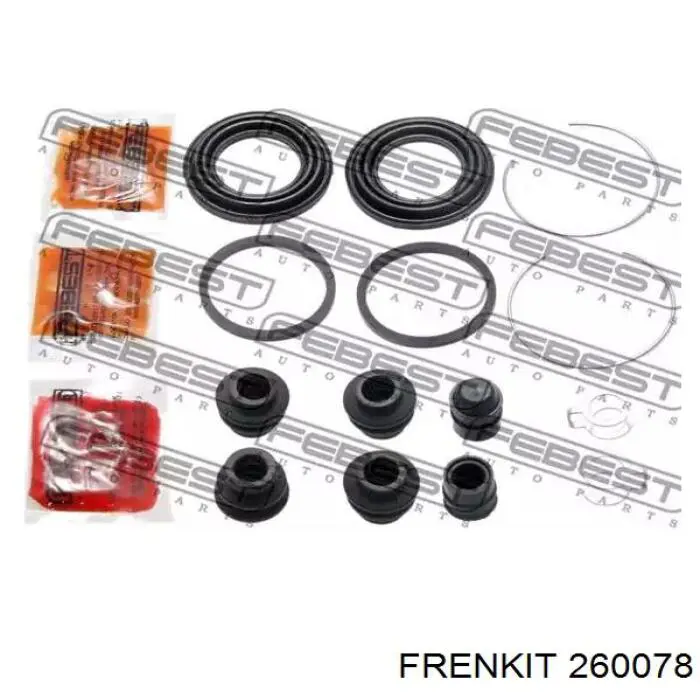 Ремкомплект супорту гальмівного переднього Frenkit 260078 ціна, від 4.79 USD