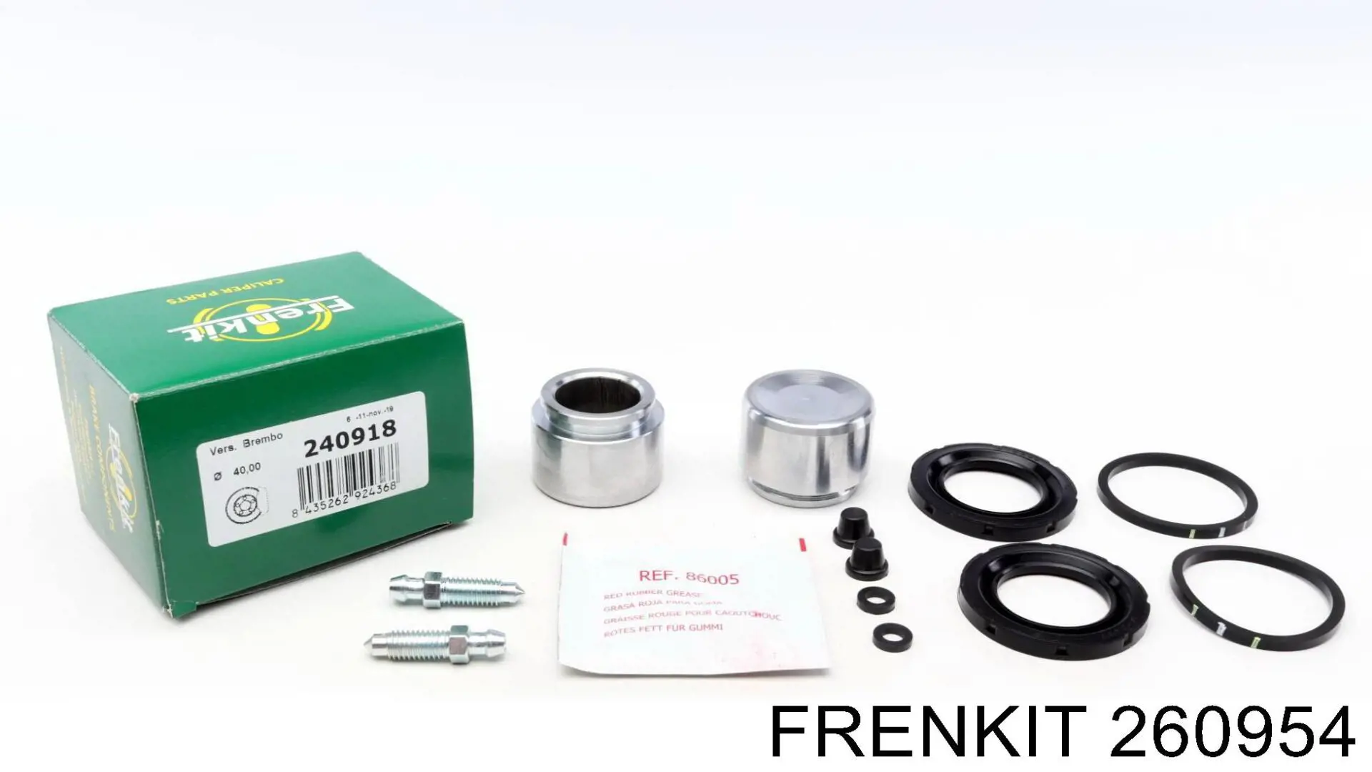 Ремкомплект супорту гальмівного переднього Frenkit 260954 ціна, від 16.76 USD