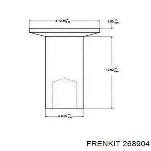 Купити 268904 Frenkit Супорт гальмівного, заднього