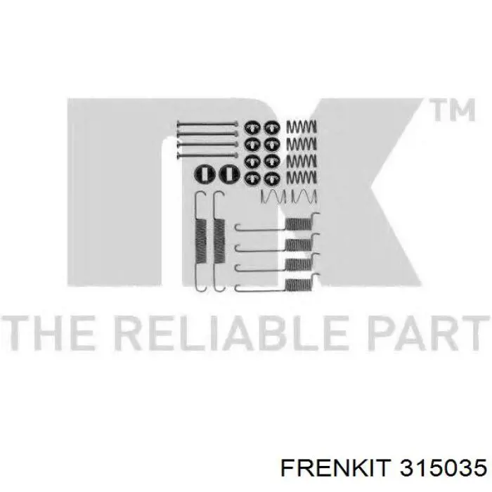 Ремкомплект заднього гальмівного циліндра Frenkit 315035