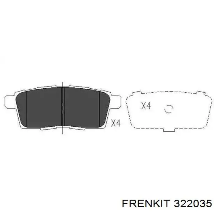 Купити 322035 Frenkit Ремкомплект переднього гальмівного циліндру