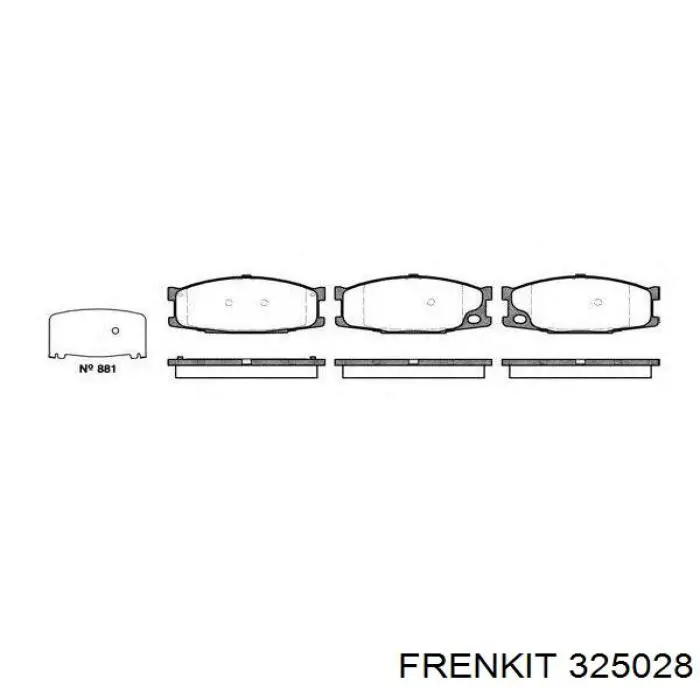 Ремкомплект заднього гальмівного циліндру Frenkit 325028 ціна, від 5.69 USD