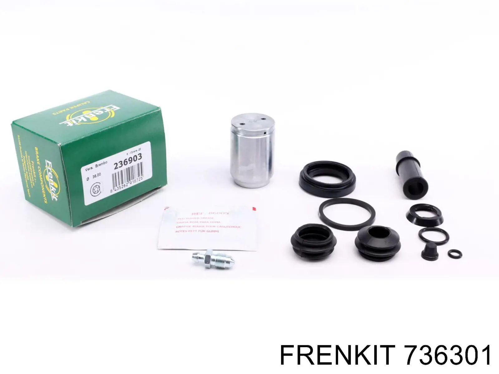 Ремкомплект супорту гальмівного заднього Frenkit 736301 ціна, від 43.27 USD