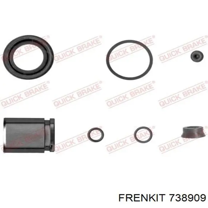 Ремкомплект супорту гальмівного заднього Frenkit 738909 ціна, від 18.71 USD