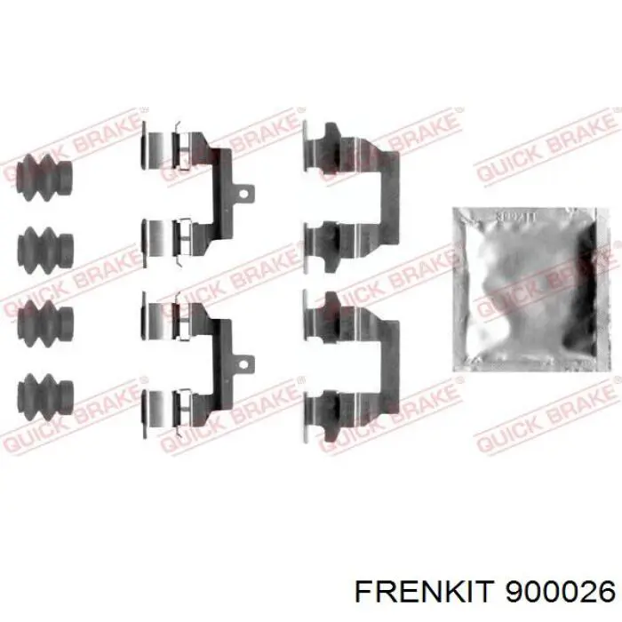 900026 Frenkit пластина протискрипна кріплення гальмівної колодки, задня