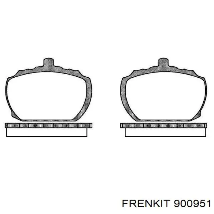 900951 Frenkit ремкомплект передніх гальм