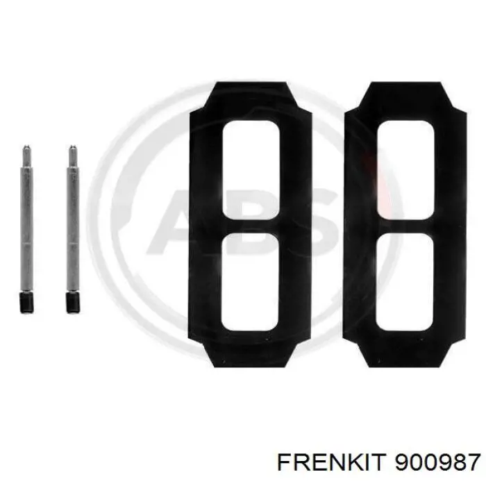 900987 Frenkit комплект пружинок кріплення дискових колодок, передніх