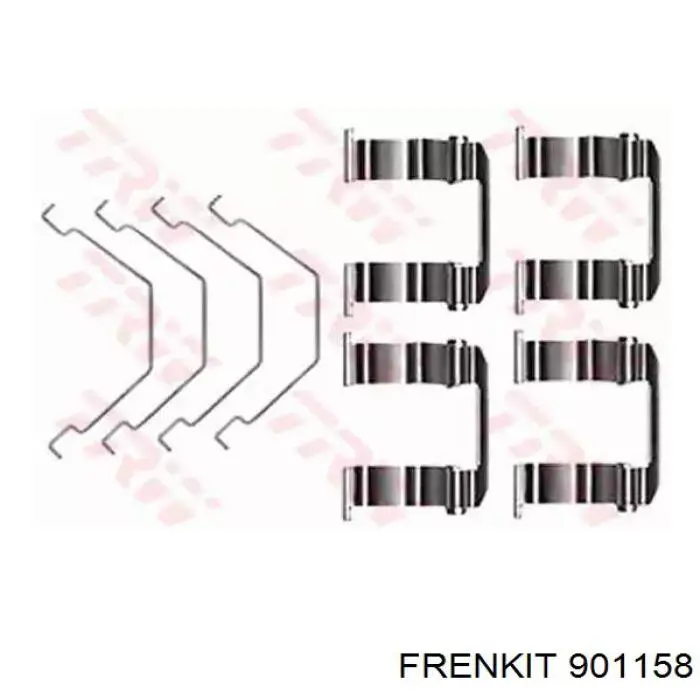 901158 Frenkit комплект пружинок кріплення дискових колодок, передніх