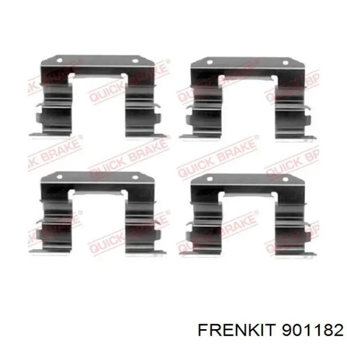 901182 Frenkit комплект пружинок кріплення дискових колодок, передніх