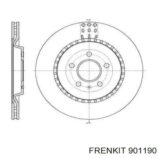 901190 Frenkit Ремкомплект торм. колодок